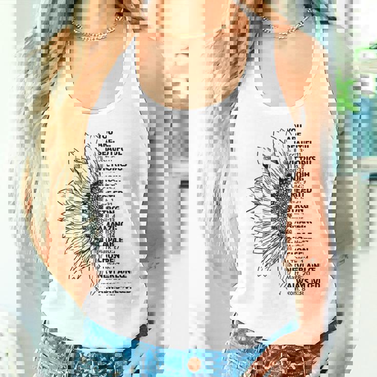You Are Beautiful Victorious Enough Created Strong Christian Women Tank Top Gifts for Her