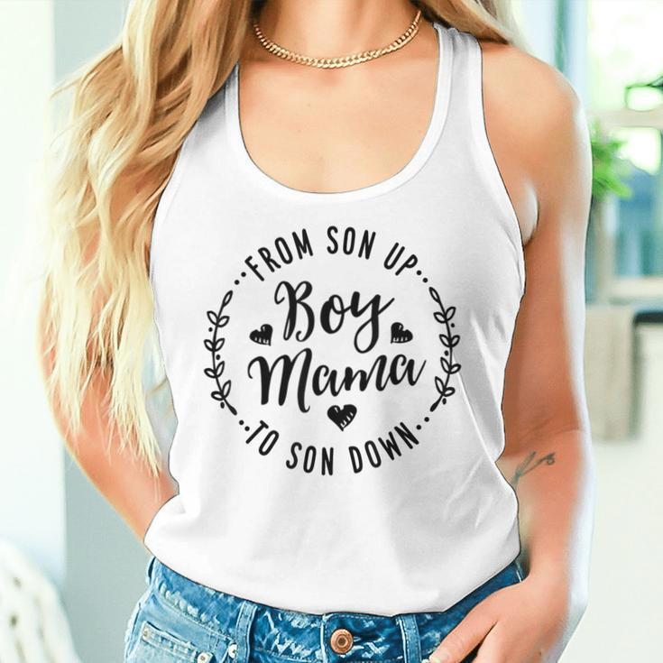 Boy Mama From Son Up To Sun Down Mother's Day Mom Women Tank Top Gifts for Her