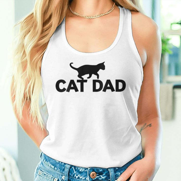 Cat Dad Cat Cute Cat Fathers Day Women Tank Top Gifts for Her