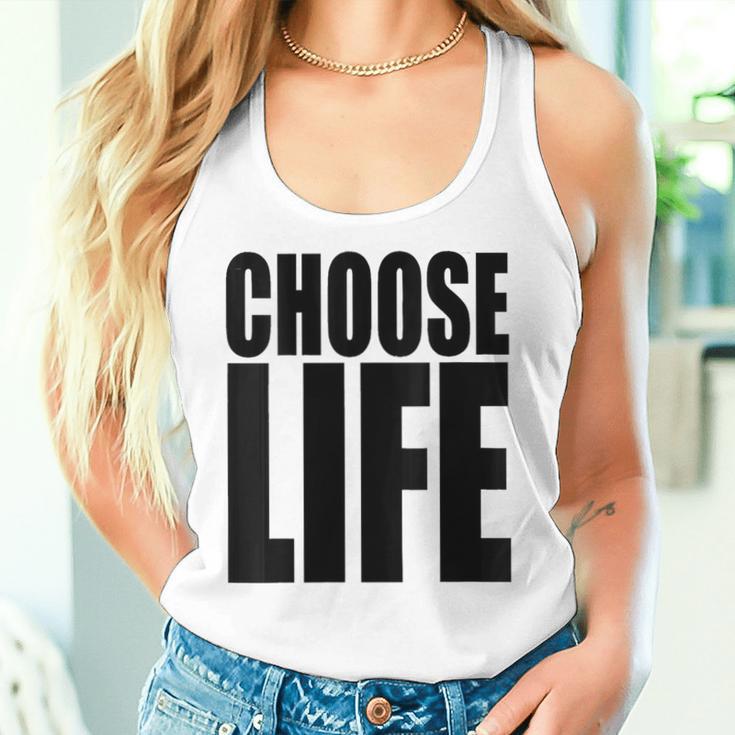 Choose Life Vintage 80S Choose Life Vintage 80S Women Tank Top Gifts for Her