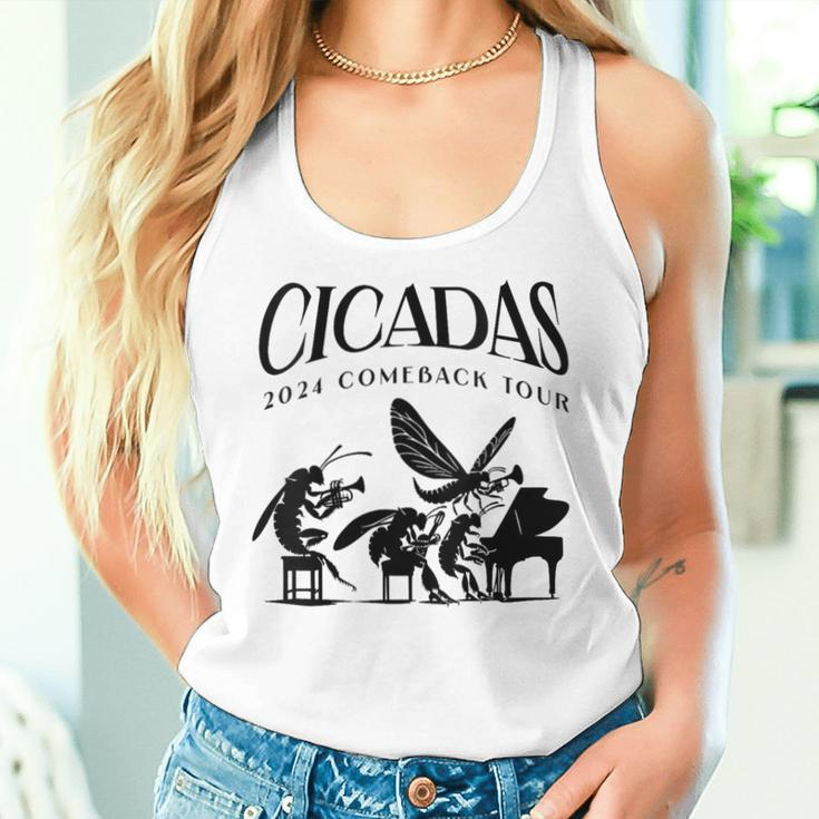 Cicadas 2024 Comeback Tour Band Concert Insect Emergence Women Tank Top Gifts for Her