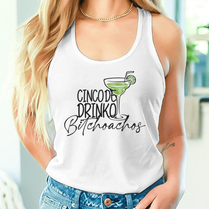 Cinco De Drinko Bitchoachos Margarita Mexico Drinking Women Tank Top Gifts for Her