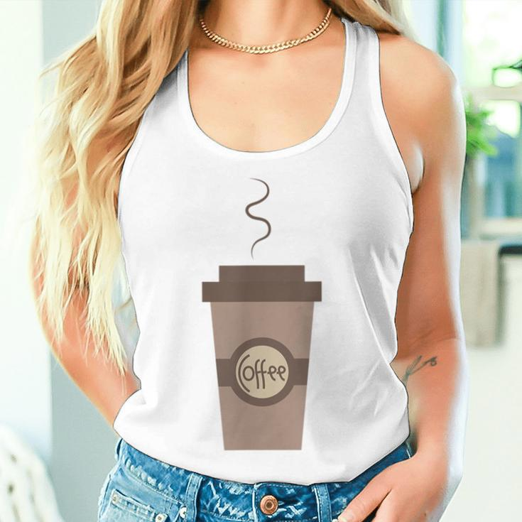 Coffee Cafe Carry Drink Caffeine Hot To Go Cup Latte Women Tank Top Gifts for Her