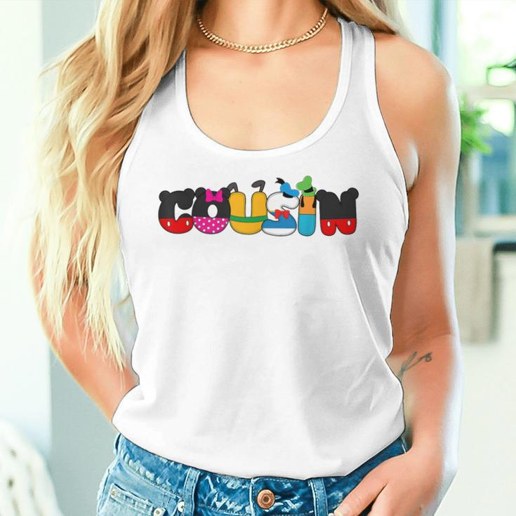 Cousin Of The Birthday Girl Mouse Family Matching Women Tank Top Gifts for Her