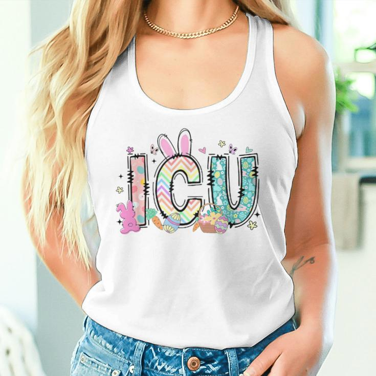 Easter Icu Nurse Bunny Spring Intensive Care Unit Nurse Women Tank Top Gifts for Her