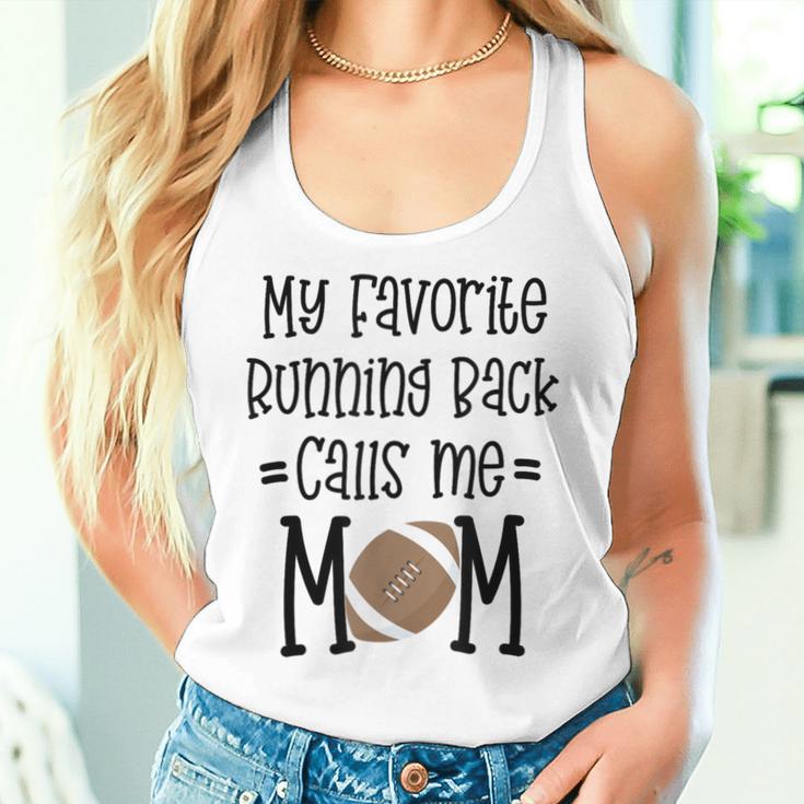 My Favorite Running Back Calls Me Mom Football Quote Women Tank Top Gifts for Her