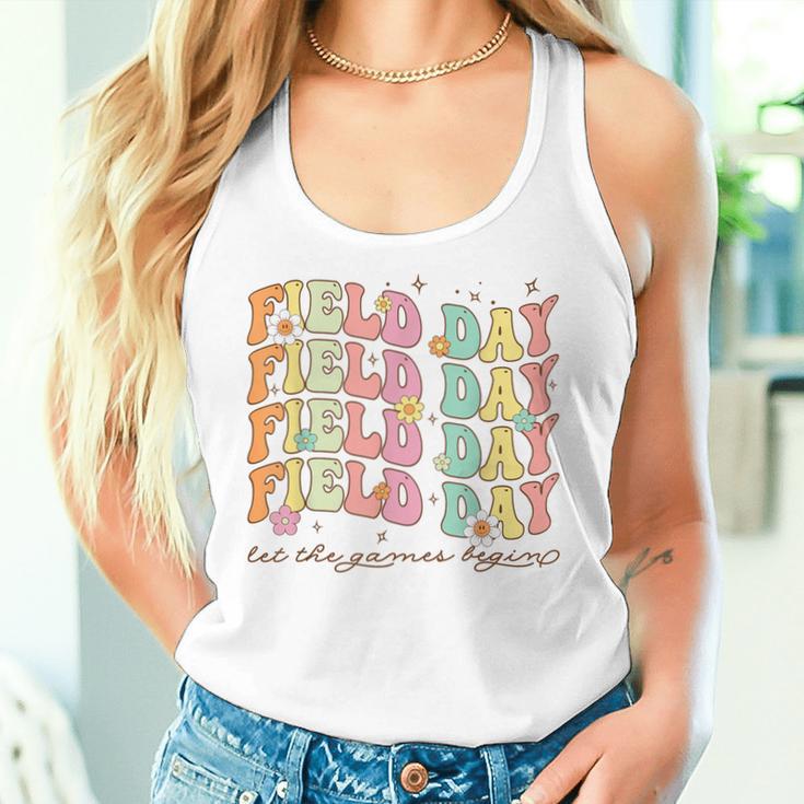 Field Day Teacher Boys Girls Field Day Let Games Start Begin Women Tank Top Gifts for Her