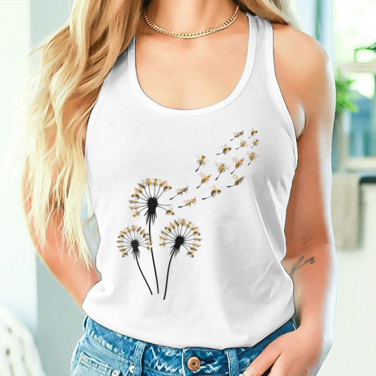 Flower Dandelion Bees For Bee Lover Bee Women Tank Top Gifts for Her