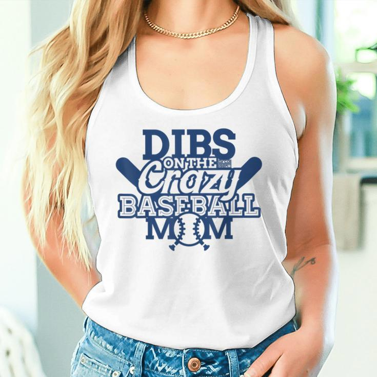 Dibs On The Crazy Baseball Mom Mother Sports Women Tank Top Gifts for Her