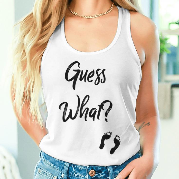 Guess What New Baby Mom Dad Couple AnnouncementWomen Tank Top Gifts for Her