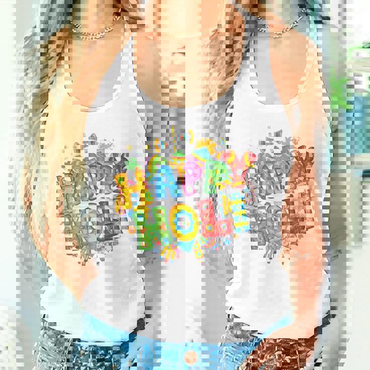 Happy HoliFestival Colors India Hindu Kid Women Tank Top Gifts for Her