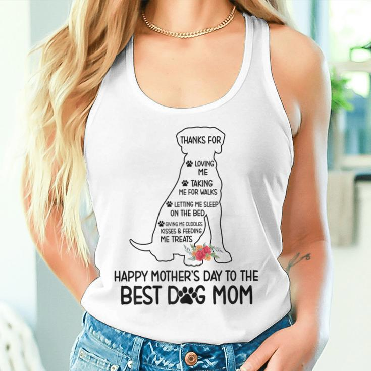 Happy Mother's Day To The Best Dog Mom Dog Lover Women Tank Top Gifts for Her