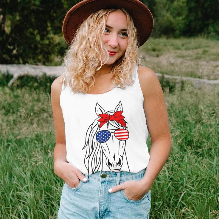 Horse 4Th Of July Bandana For Horseback Riding Horse Lover Women Tank Top Gifts for Her