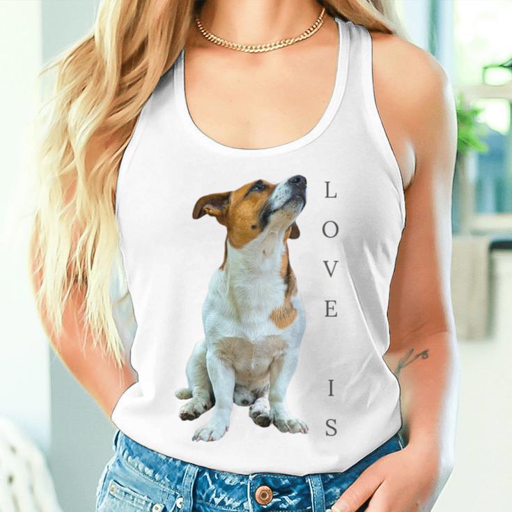 Jack Russell Terrier Mama Papa Damen Herren Kinder Liebe Hund Tank Top Frauen Geschenke für Sie