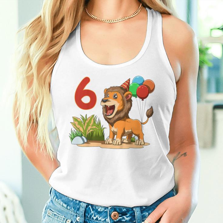 Kinder 6 Geburtstag Löwe Sechs Jahre Geschenk Für Jungen Und Mädchen Tank Top Frauen Geschenke für Sie