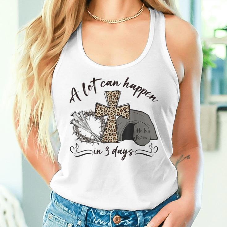 A Lot Can Happen In 3 Days Christian Jesus Easter Day Women Women Tank Top Gifts for Her
