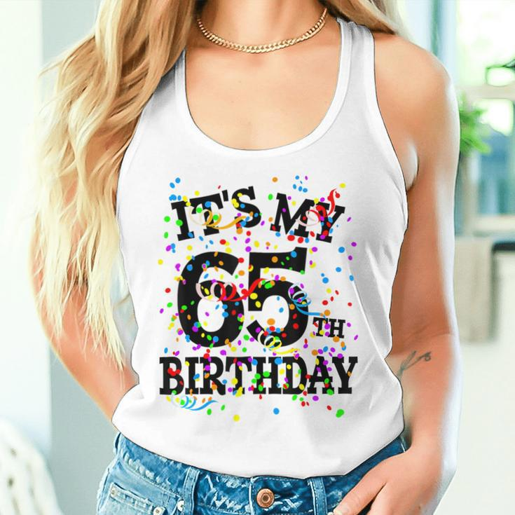 Lustiges Zum 65 Geburtstag Aufschrift It's My 65Th Birthday Für Männer Und Frauen Tank Top Frauen Geschenke für Sie