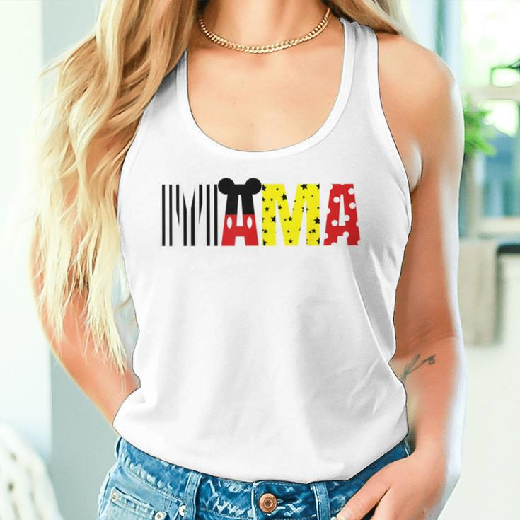 Mom And Dad Mama Of The Birthday Boy Mouse Family Party Women Tank Top Gifts for Her