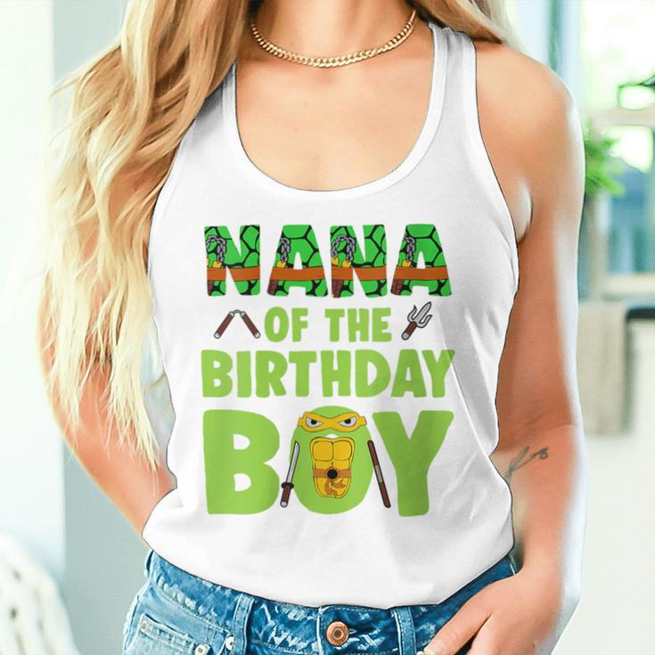 Nana Of The Birthday Boy Turtle Family Matching Women Tank Top Gifts for Her