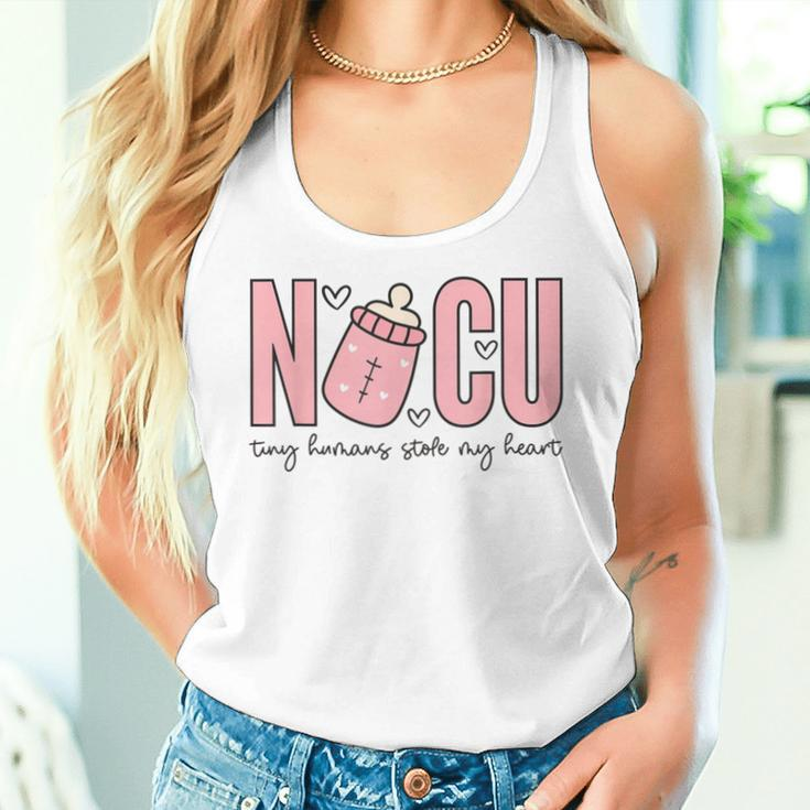 Nicu Nurse Valentine's Day Tiny Humans Stole My Heart Women Tank Top Gifts for Her