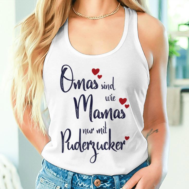 Omas Sind Wie Mamas Nur Mit Powder Sugar Oma Ist Die Beste Tank Top Frauen Geschenke für Sie