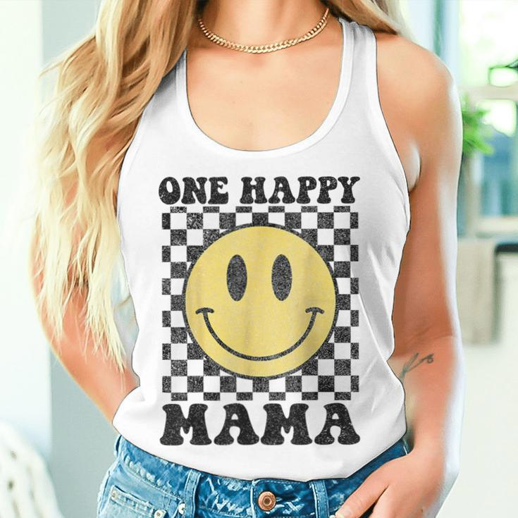 One Happy Dude Mama Happy Face 1St Birthday Party Family Women Tank Top Gifts for Her