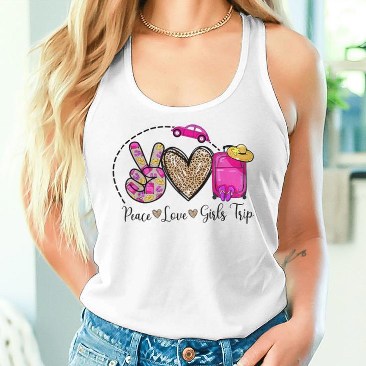 Peace Love Girls Trip Black Melanin American Pride Women Tank Top Gifts for Her