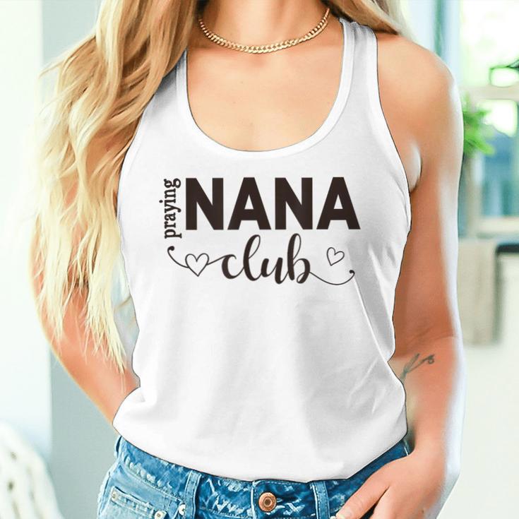 Praying Nana Club Christian Bible Religious Mama Mom Women Women Tank Top Gifts for Her