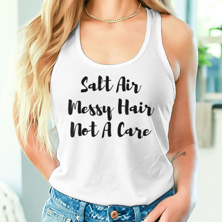 Salt Air Messy Hair Not A Care Women's Beach T-Shitt Women Tank Top Gifts for Her