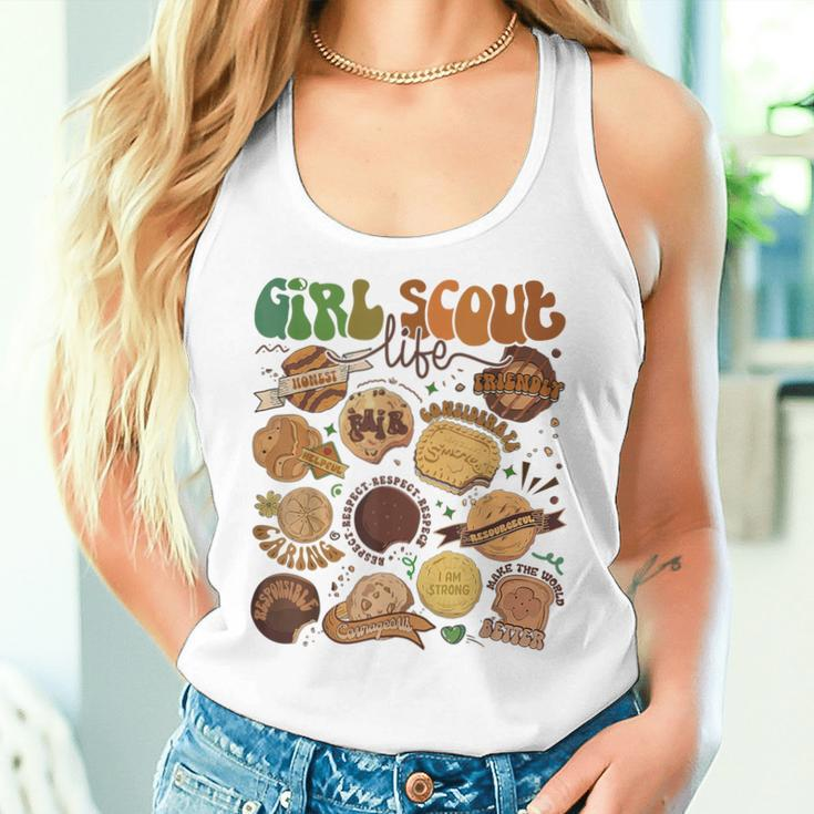 Scout Girl Cookie Dealer Girl Troop Leader Scout Dealer Women Tank Top Gifts for Her