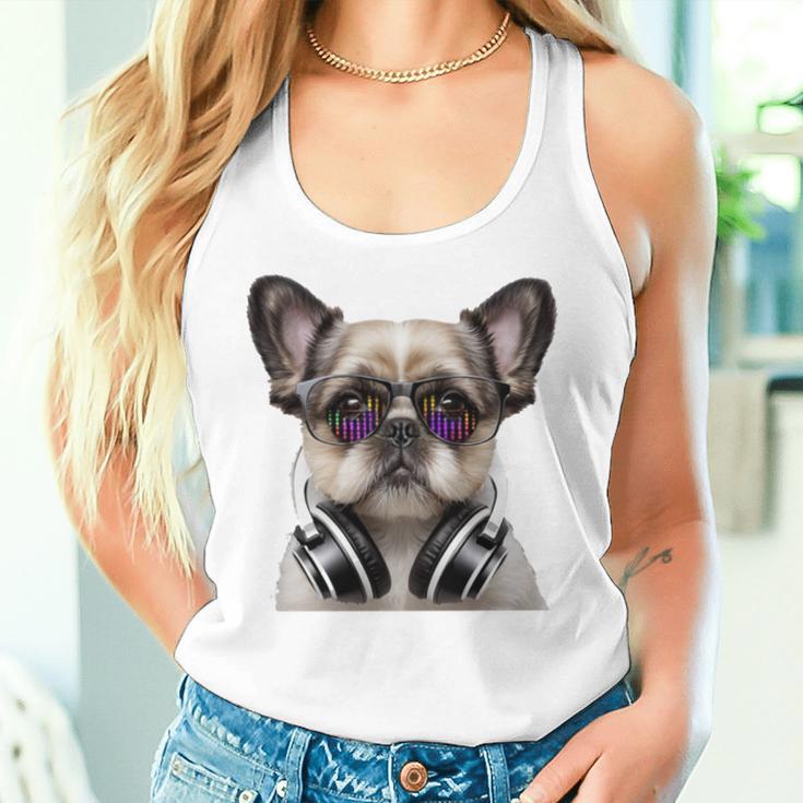 Shih Tzu Deejay Cool Dj Hundeliebhaber Shih Tzu Mama Papa Tank Top Frauen Geschenke für Sie