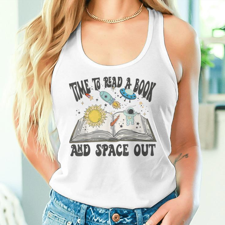 Space Book Teacher Time To Read A Book And Space Out Women Tank Top Gifts for Her
