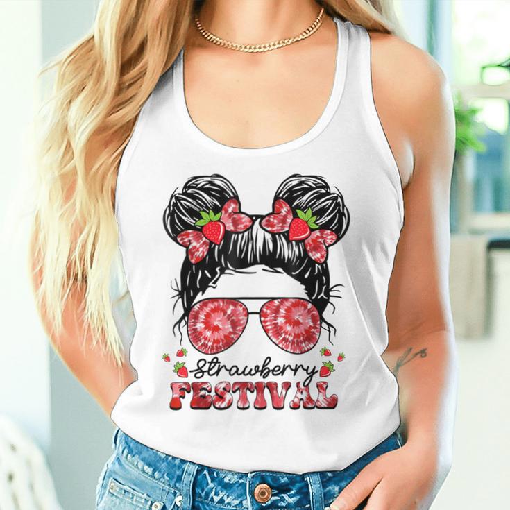 Strawberry Festival Fruit Lover Strawberries Girl Cute Women Tank Top Gifts for Her