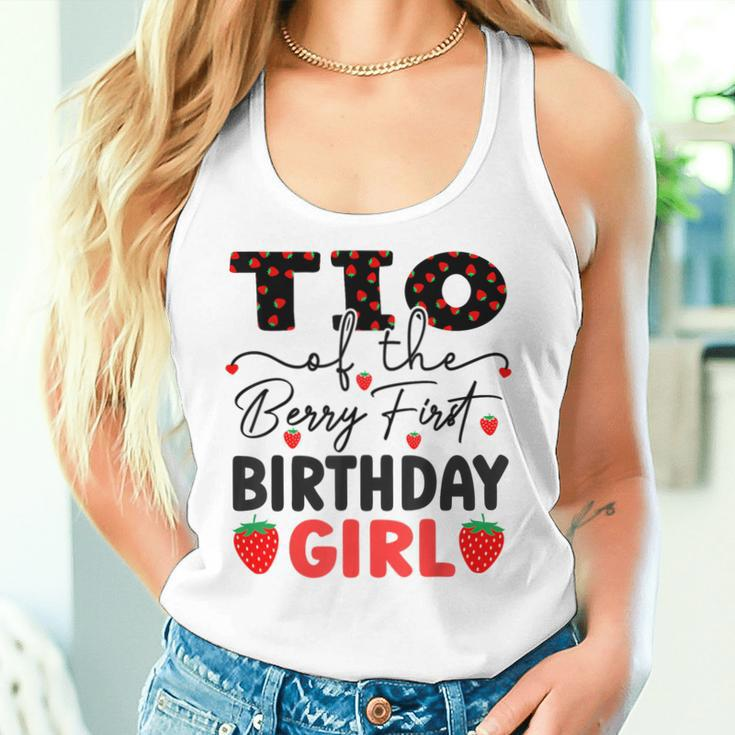 Tio Of The Berry First Birthday Girl Sweet Strawberry Bday Women Tank Top Gifts for Her