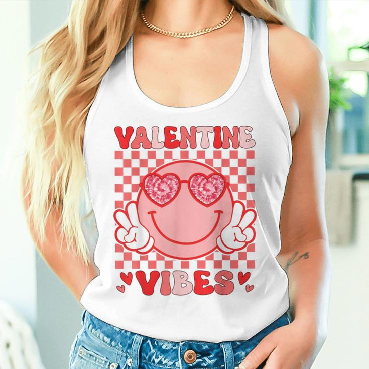 Valentine Vibes Hippie Valentines Day For Girl Womens Women Tank Top Gifts for Her