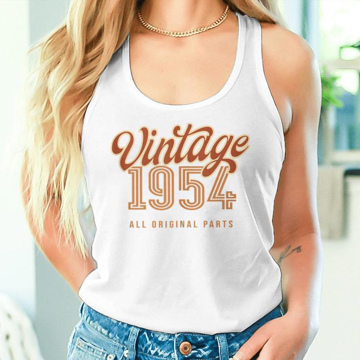 Vintage 1954 All Original Parts For & Birthday Women Tank Top Gifts for Her