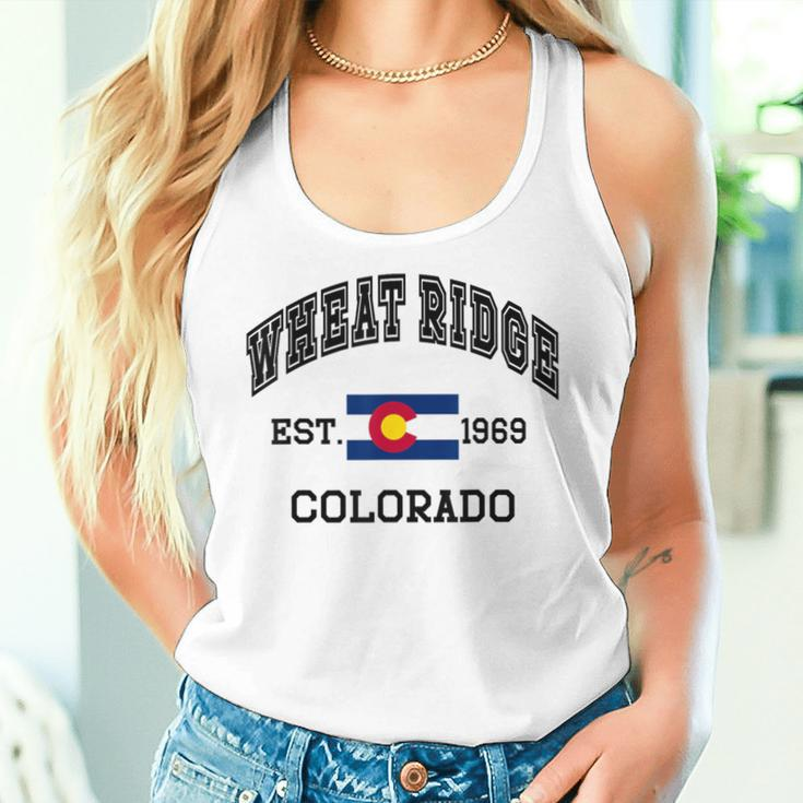 Vintage Wheat Ridge Colorado Co State Flag Women Tank Top Gifts for Her