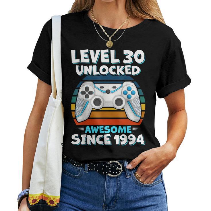 Camiseta Divertida 30 Cumpleaños Candymix Para Hombre | Algodón Premium, Estampado Nivel 30 Gamer | Corte Moderno Y Cómodo
