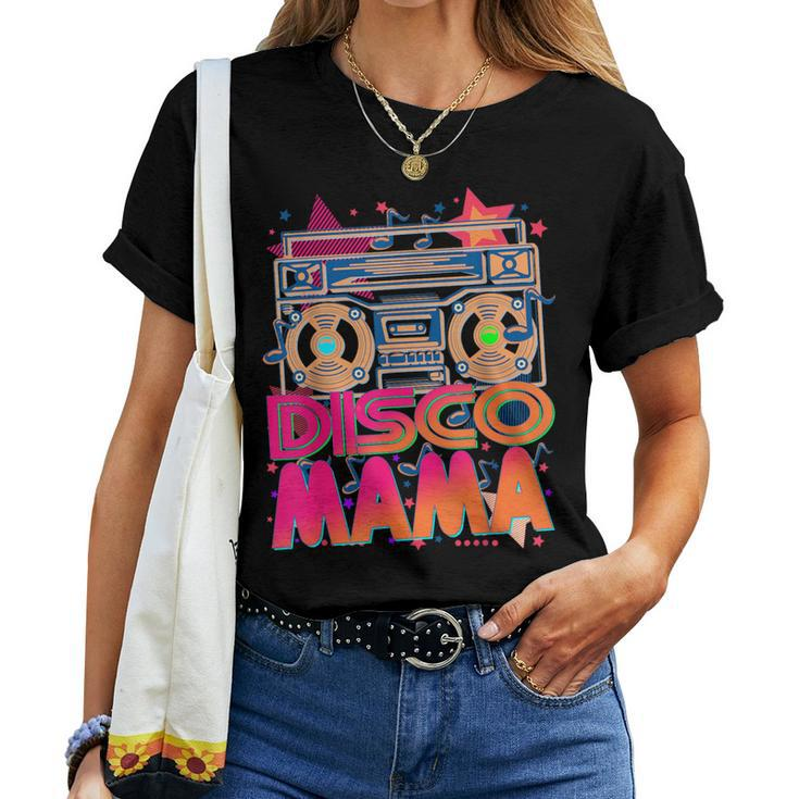 80S 90S Disco Mama Themed Vintage Retro Dancing Women T-shirt