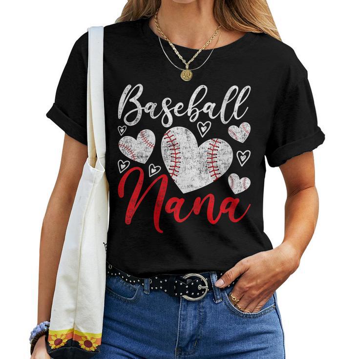 American Game Retired Baseball Nana Grandmother Baseball Women T-shirt