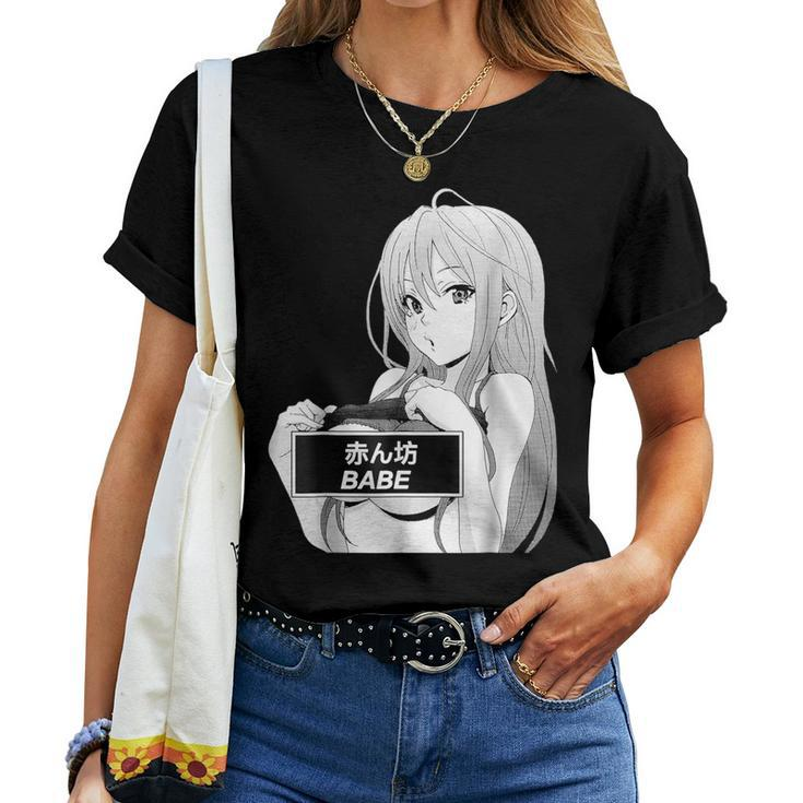 Anime Waifu Hentai Anime Lover Anime Girl Japanese Aesthetic Women T-shirt