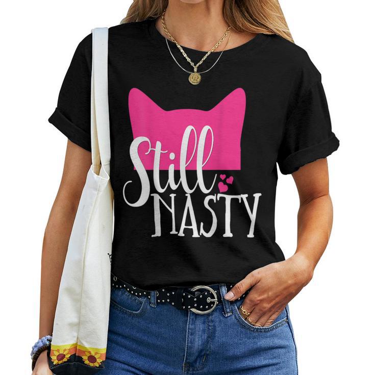 Anti Trump Still Nasty March Pink Hat Flip Senat Women T-shirt