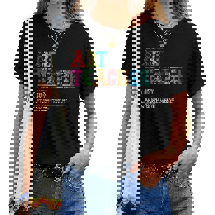 Art Teacher Definition Camiseta de mujer