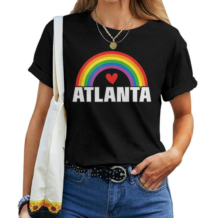 Atlanta Gay Pride Month Festival 2019 Rainbow Heart Women T-shirt