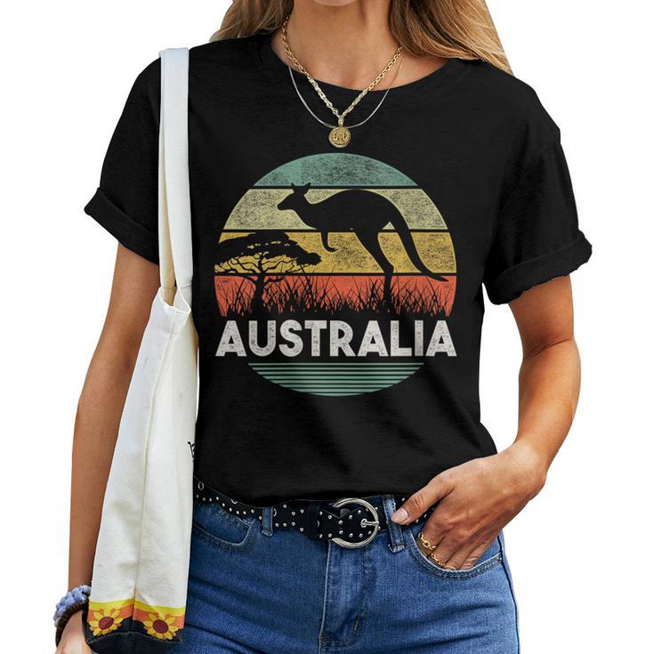 Australia Day Australian Kangaroo Vintage Women T-shirt