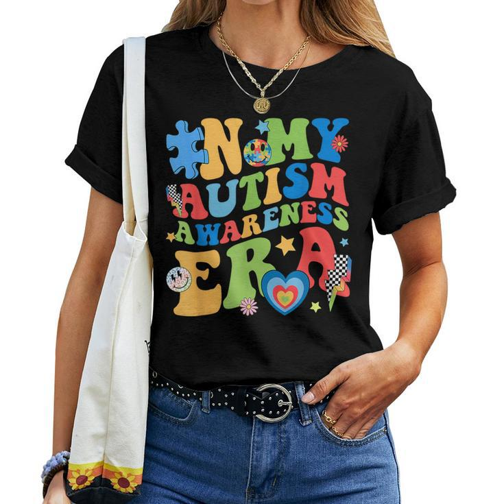 In My Autism Awareness Era Support Puzzle Be Kind Groovy Women T-shirt