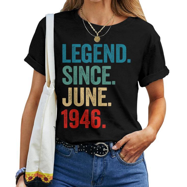 Awesome Since June 1946 Vintage 78Th Birthday Women Women T-shirt