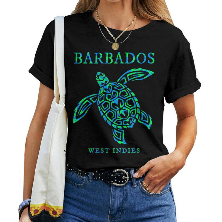 Barbados Sea Turtle Boys Girls Vacation Souvenir Women T-shirt