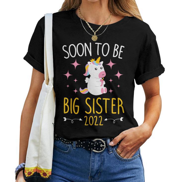 Become Big Sister 2022 Unicorn Women T-shirt