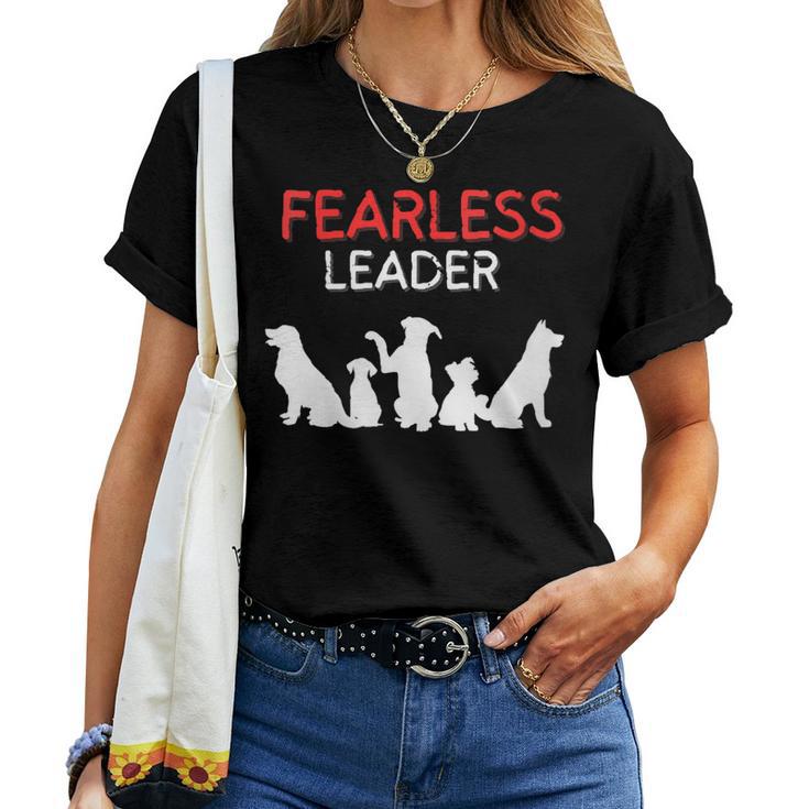 Best Dog Walker Dog Lover Dog Parent Alpha Fearless Leader Women T-shirt